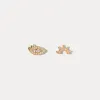 Diamond Evil Eyes Stud Earrings sold by Selenichast