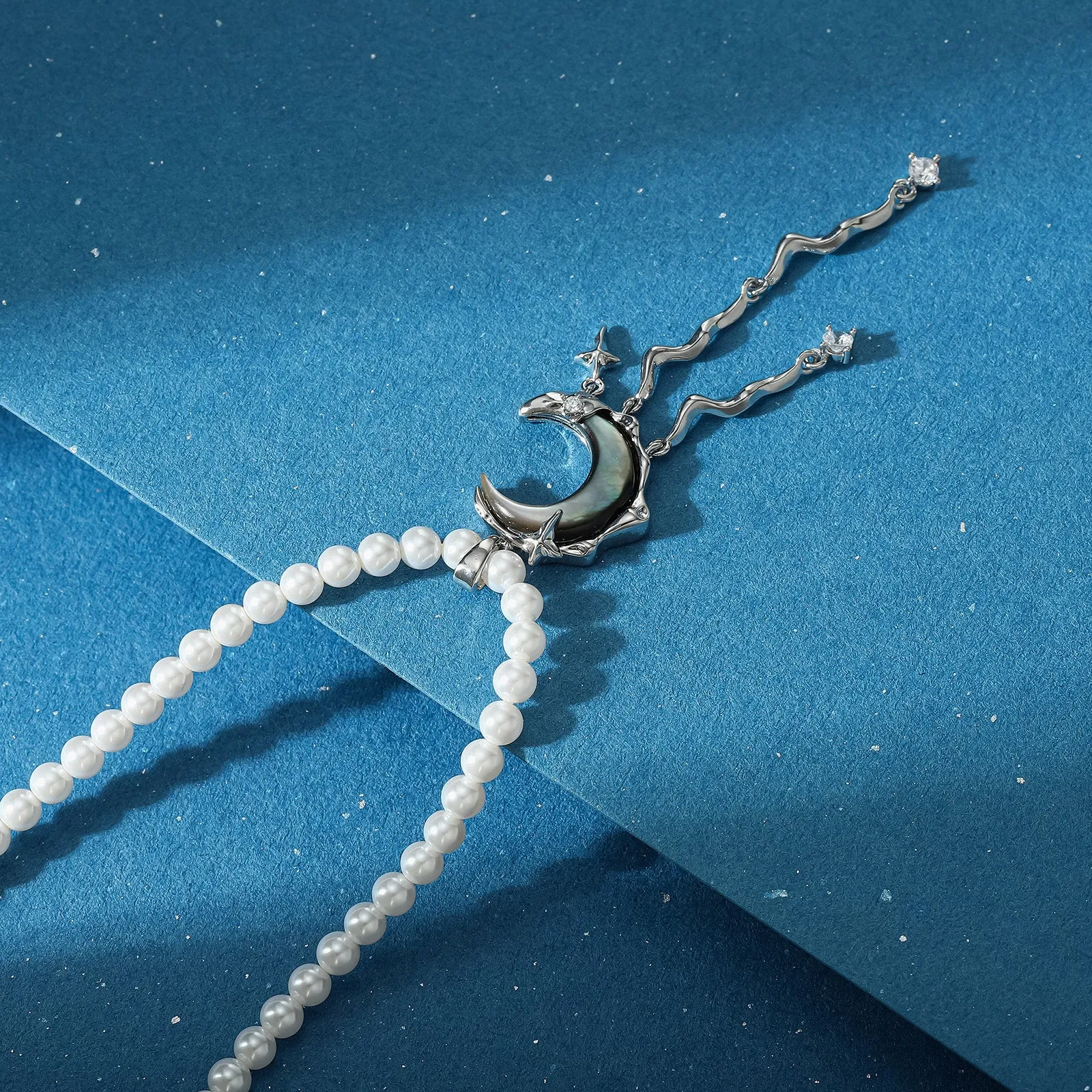 Lunar Tide Pearl Necklace sold by Selenichast product image thumbnail 3