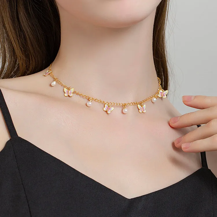 Butterfly Enamel Necklace sold by Selenichast product image thumbnail 2