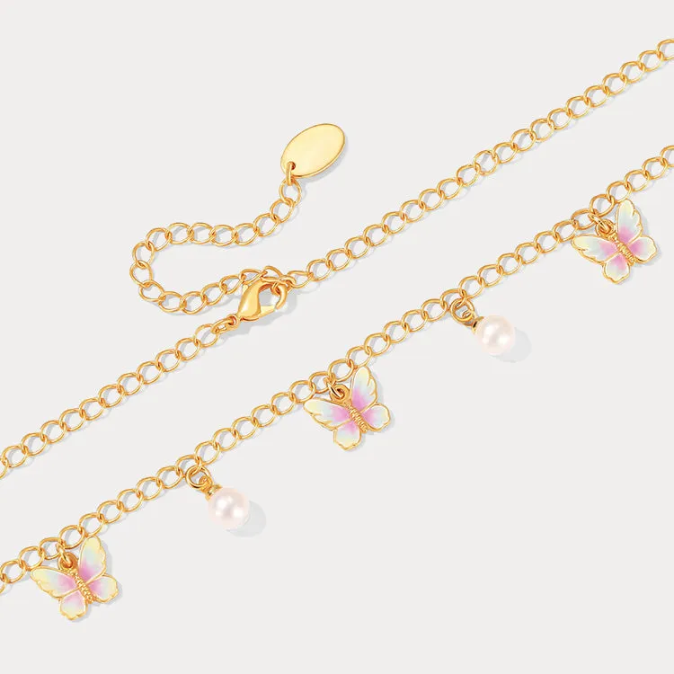Butterfly Enamel Necklace sold by Selenichast product image thumbnail 5