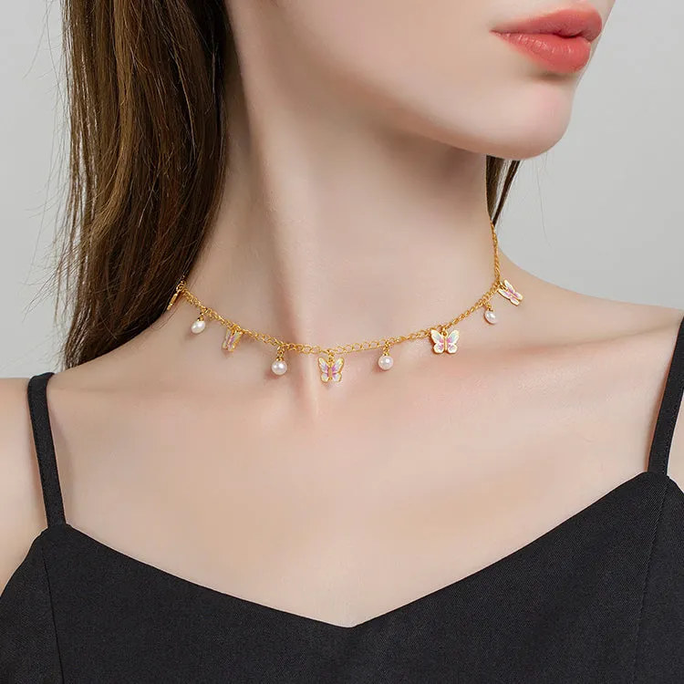 Butterfly Enamel Necklace sold by Selenichast product image thumbnail 3