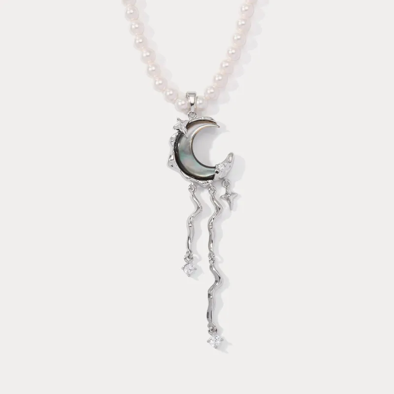 Lunar Tide Pearl Necklace sold by Selenichast