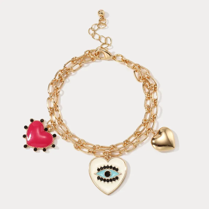 Evil Eye Heart Bracelet sold by Selenichast