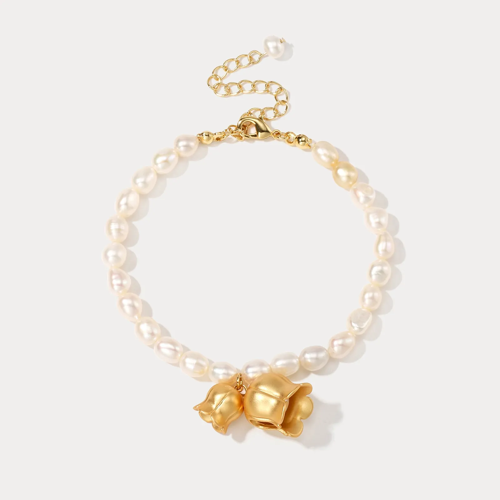 Lily Of The Valley Pearl Bracelet sold by Selenichast