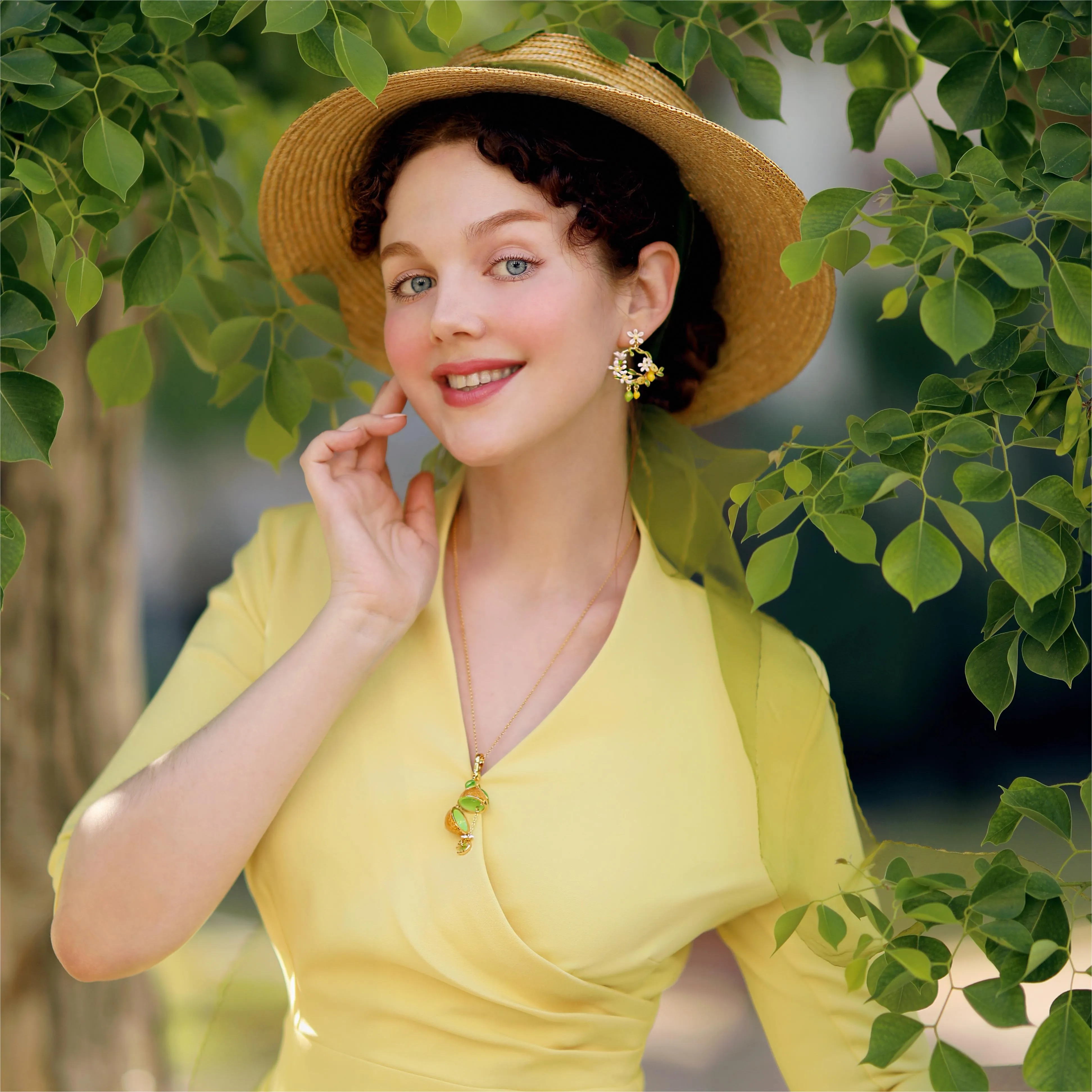 Lemon Locket Pendant Necklace sold by Selenichast product image thumbnail 5