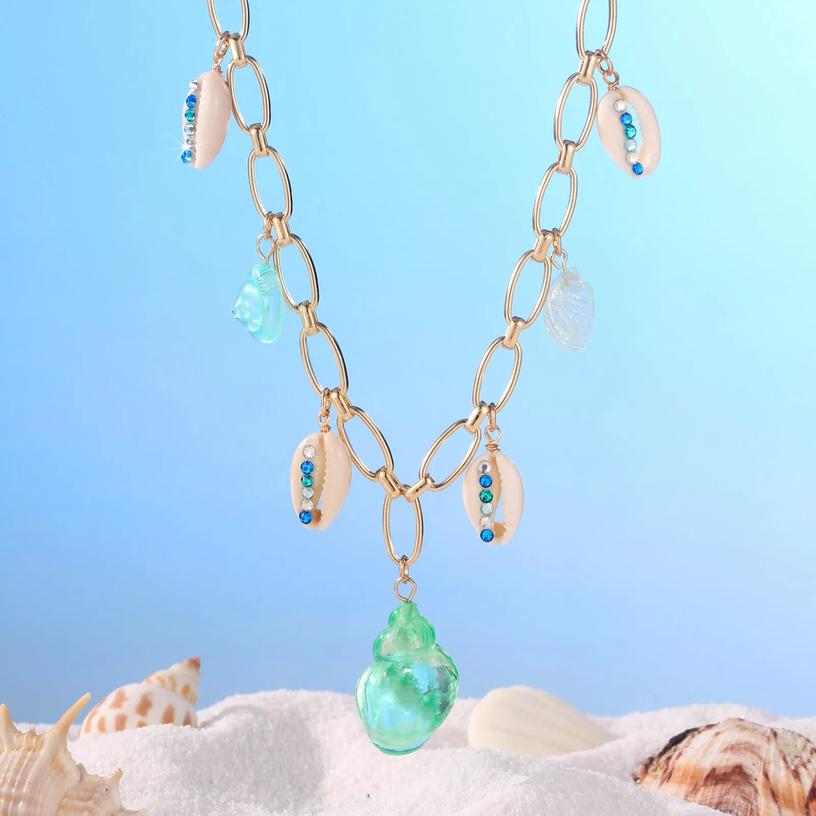 Pastel Sea Shell Necklace sold by Selenichast product image thumbnail 3