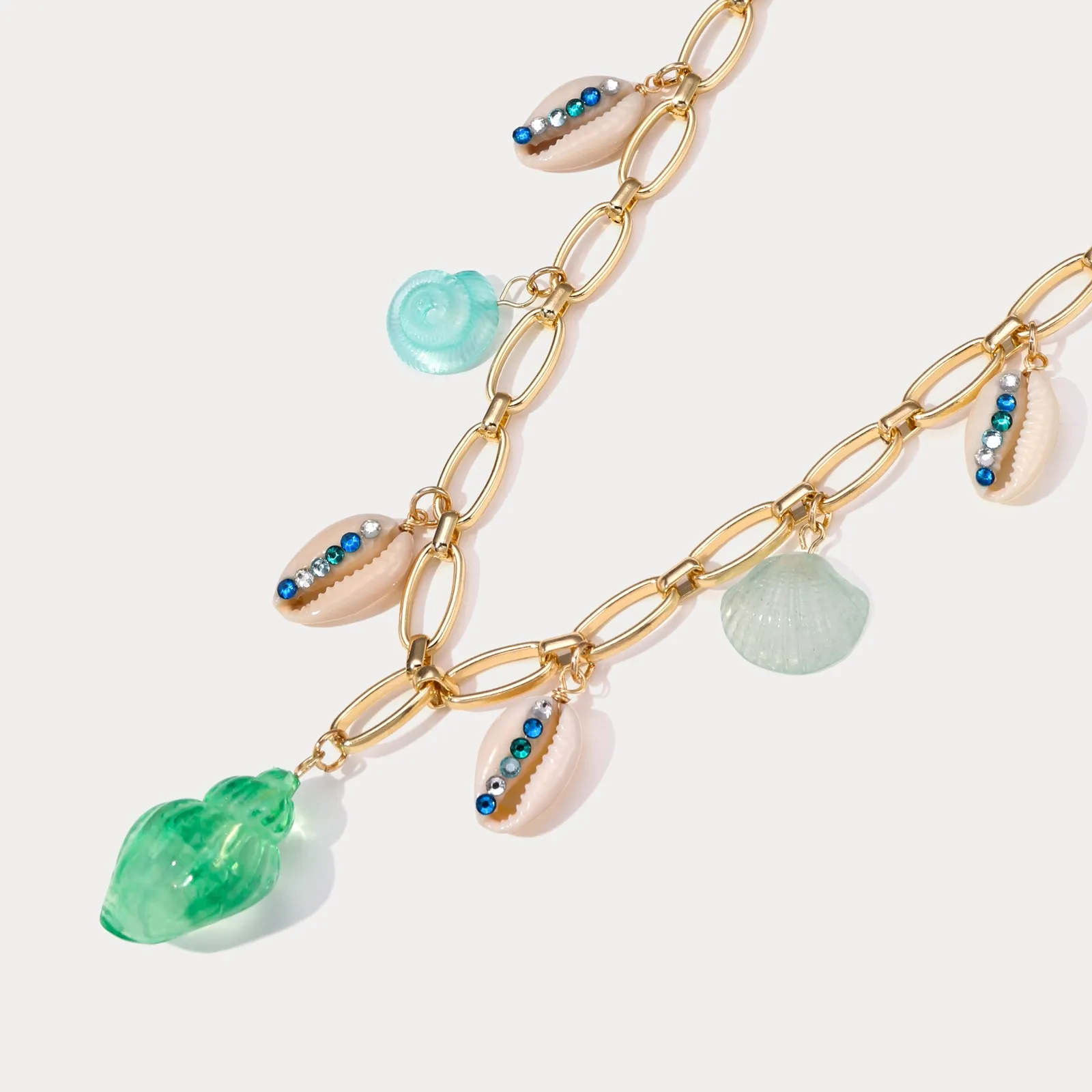 Pastel Sea Shell Necklace sold by Selenichast product image thumbnail 4