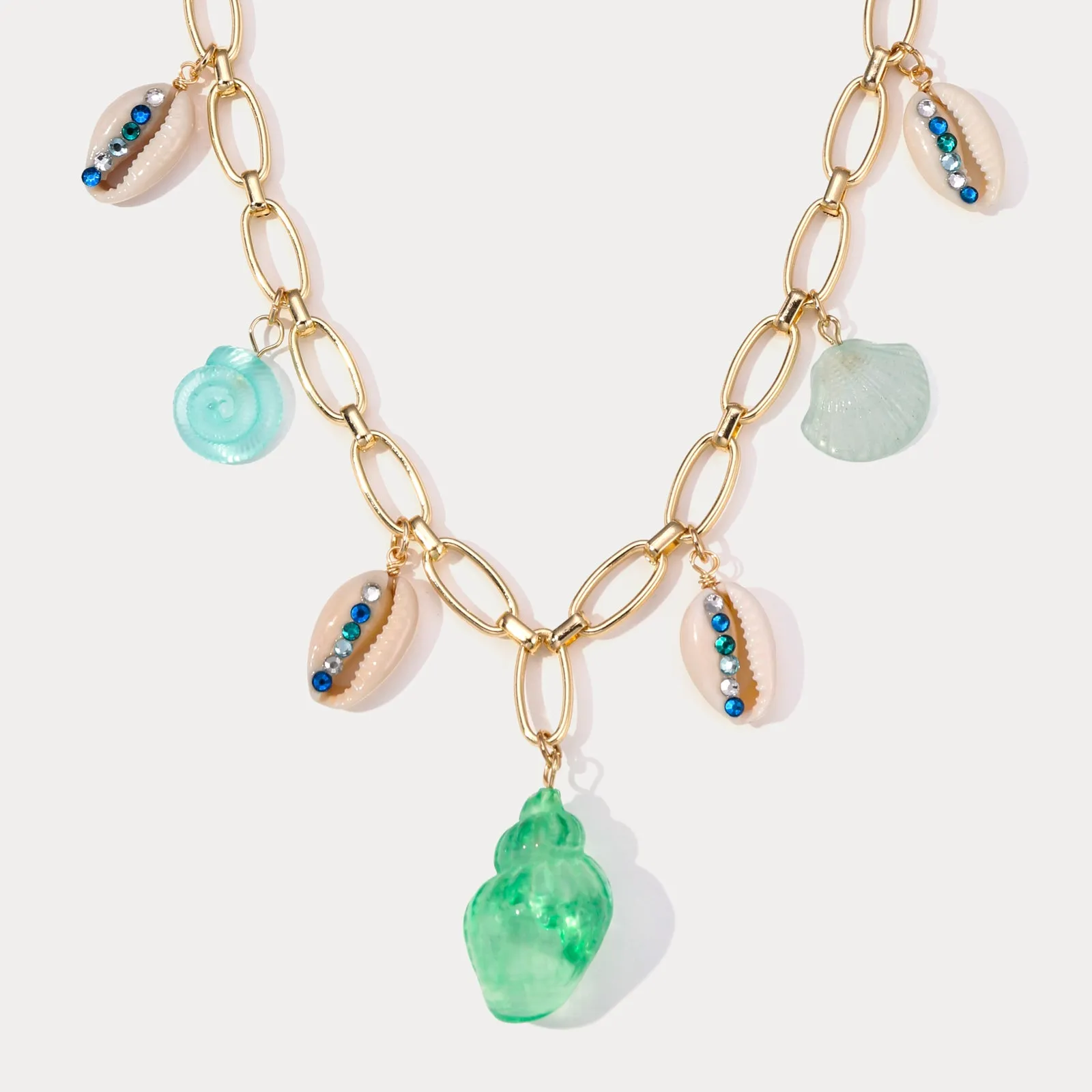 Pastel Sea Shell Necklace sold by Selenichast