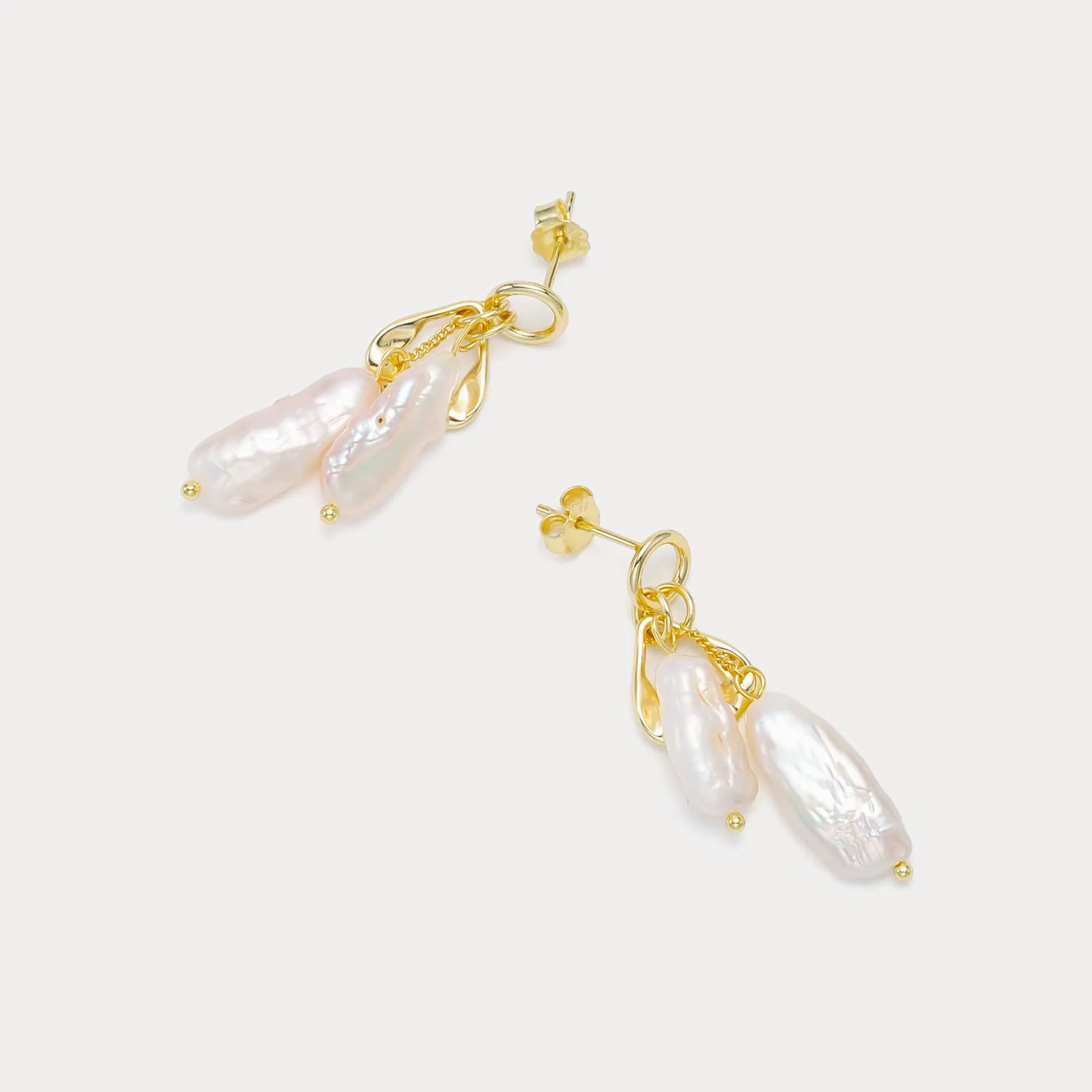 Baroque Pearl Earrings sold by Selenichast product image thumbnail 5