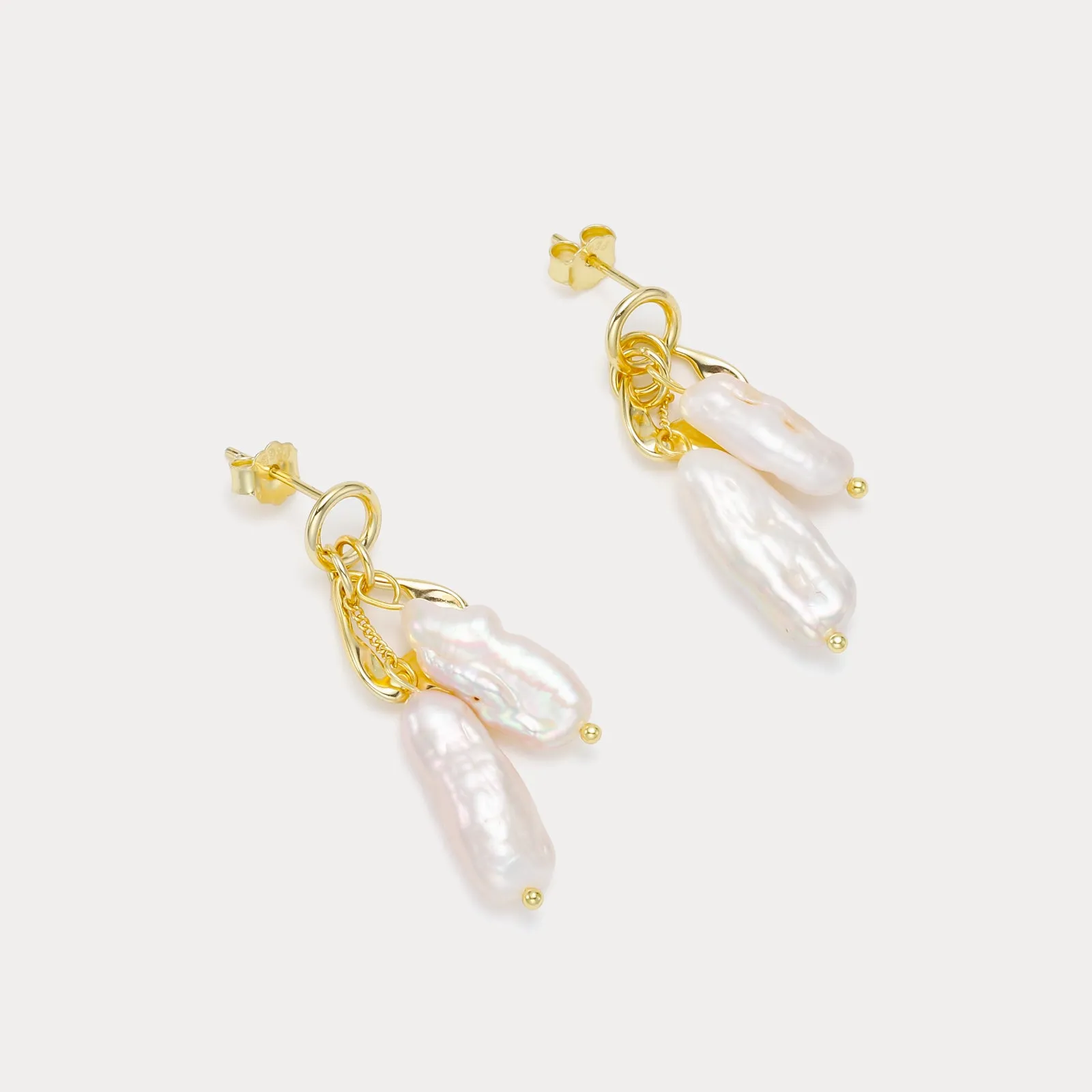 Baroque Pearl Earrings sold by Selenichast product image thumbnail 4