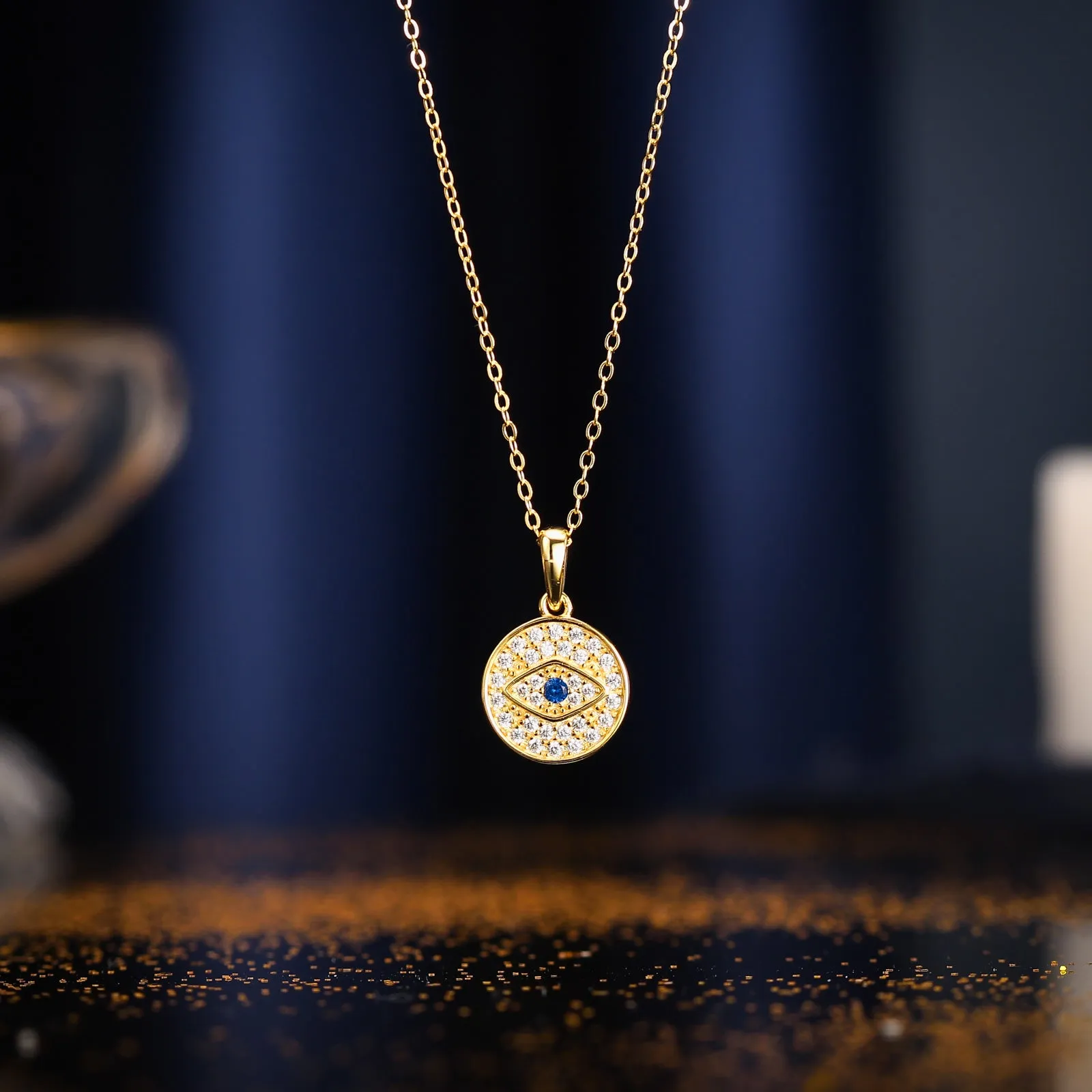 Evil Eye Necklace sold by Selenichast product image thumbnail 2