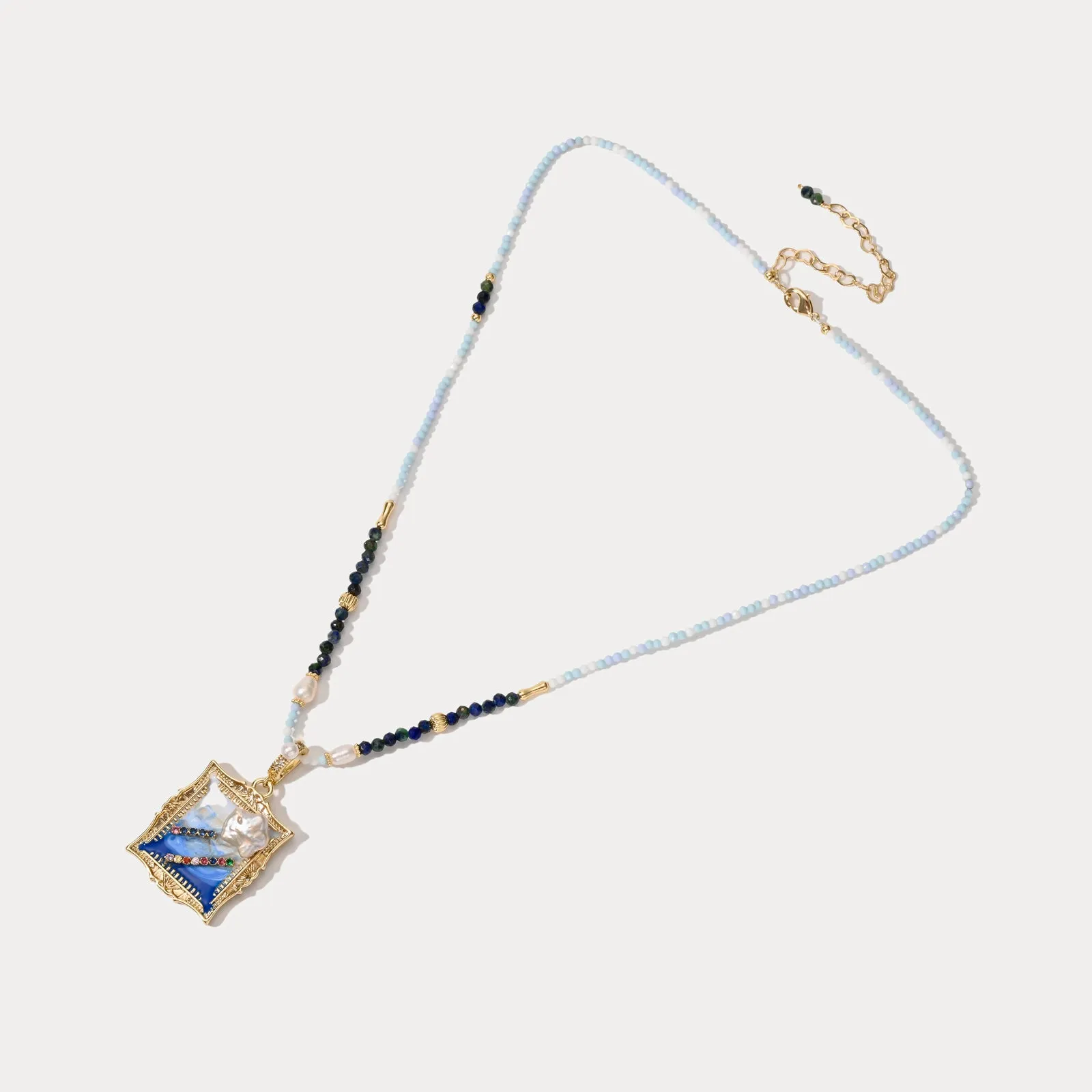 Ocean Portrait Pendant Necklace sold by Selenichast product image thumbnail 4