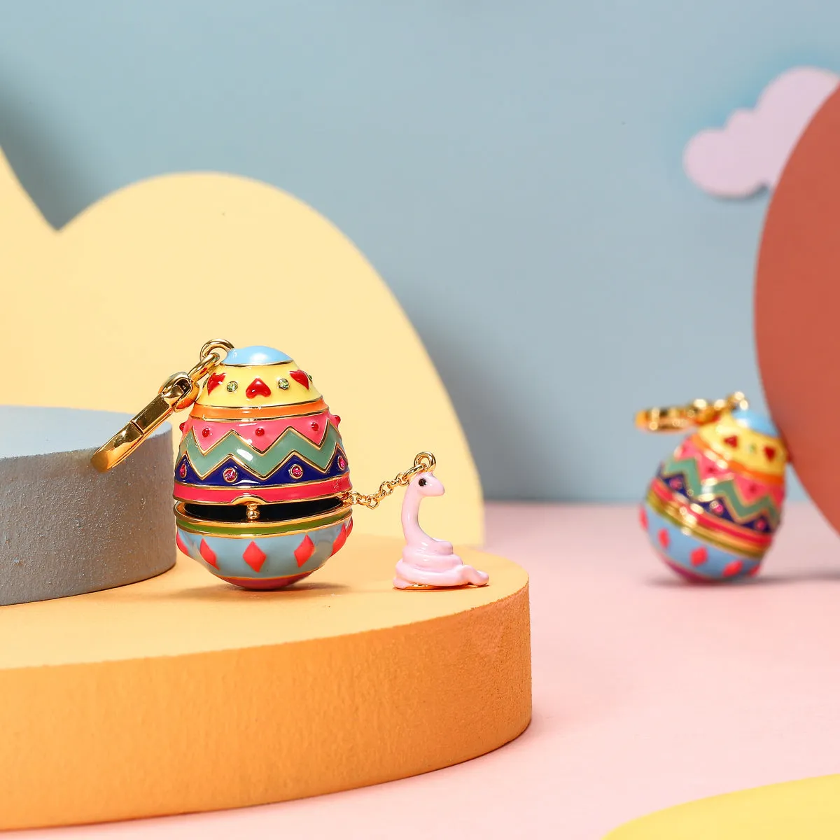 Snake Zodiac Easter Egg Necklace sold by Selenichast product image thumbnail 2