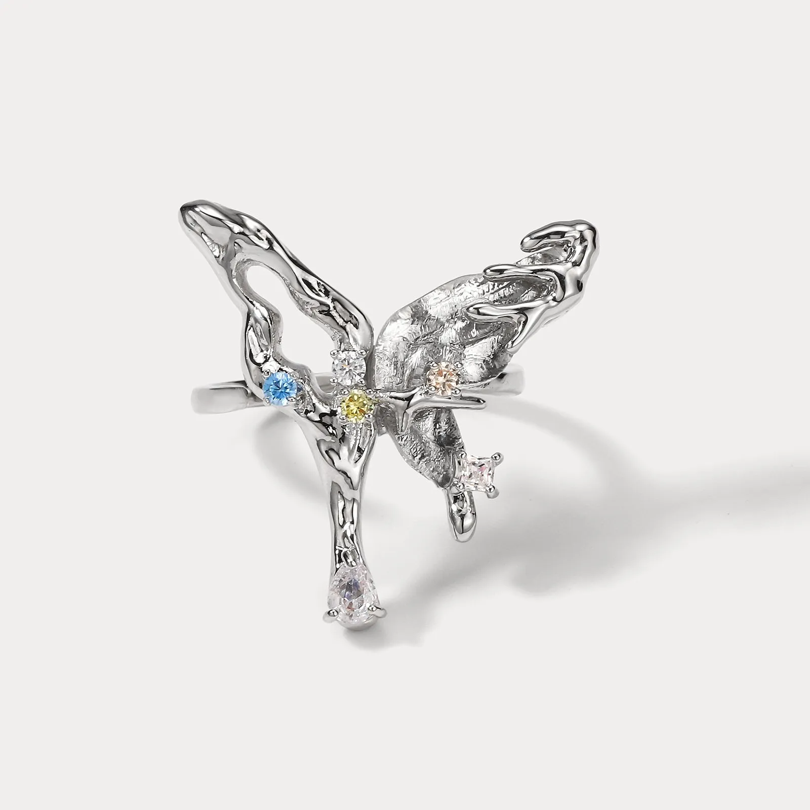 Melting Aurora Butterfly Ring sold by Selenichast