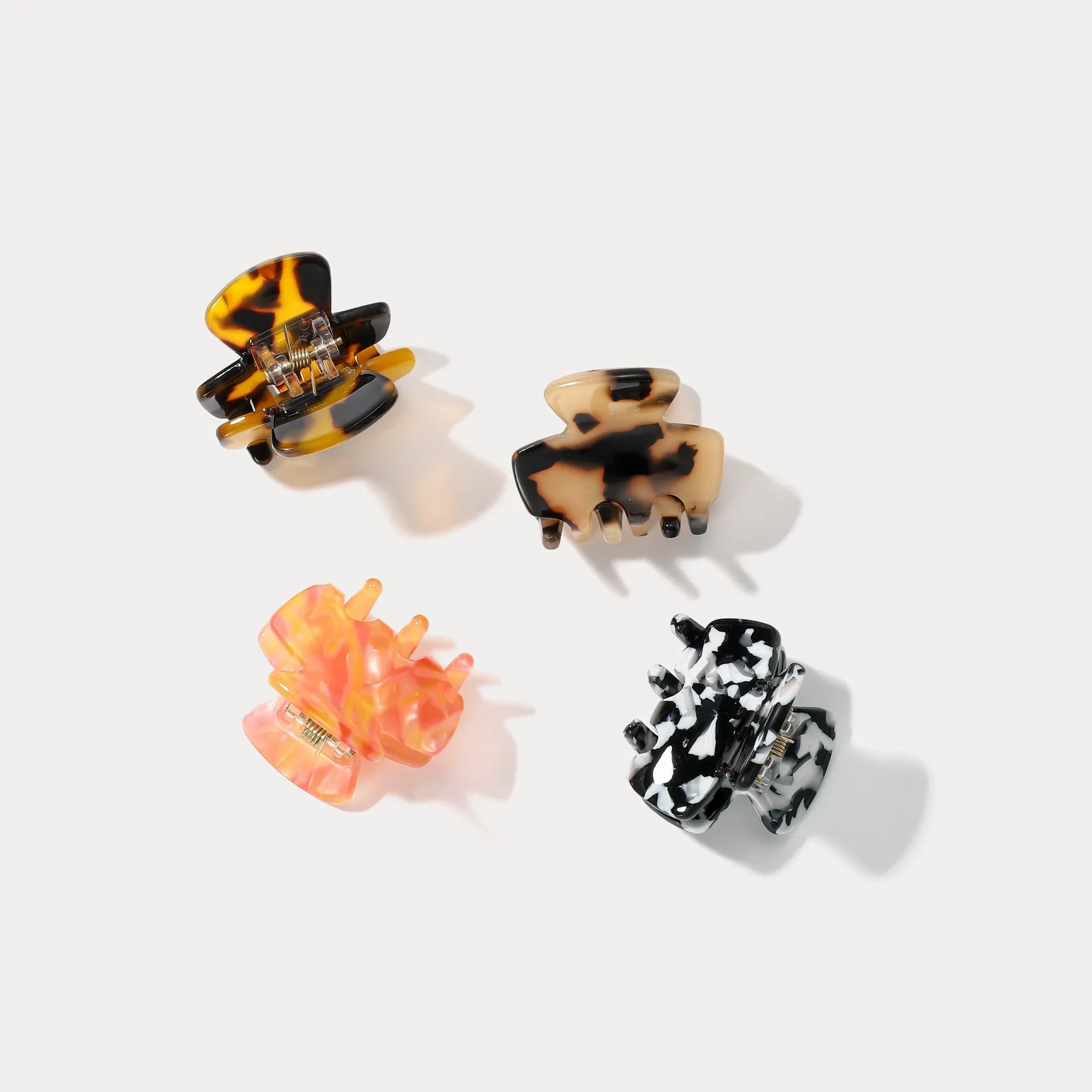 Amber Mini Hair Claw Clips, Set of 2 sold by Selenichast