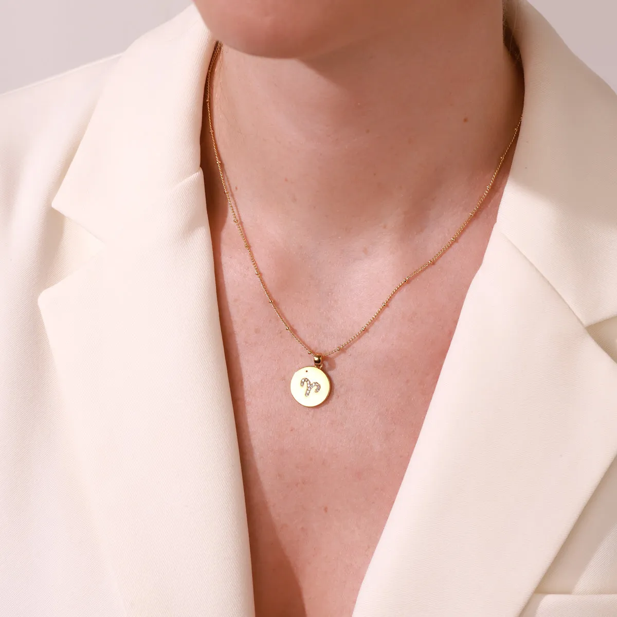 Aries Constellation Coin Pendant Necklace sold by Selenichast product image thumbnail 2