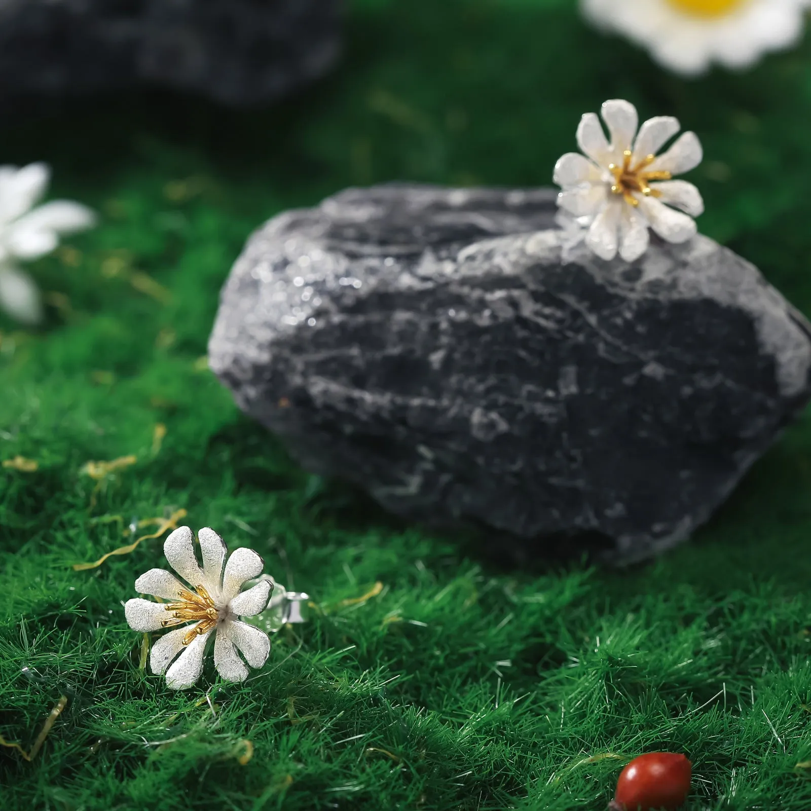 Daisy Stud Earrings sold by Selenichast product image thumbnail 5