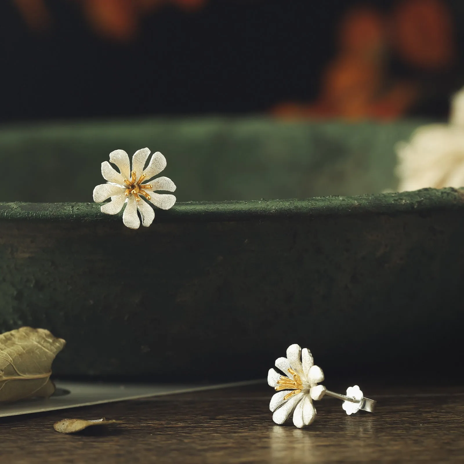 Daisy Stud Earrings sold by Selenichast product image thumbnail 3