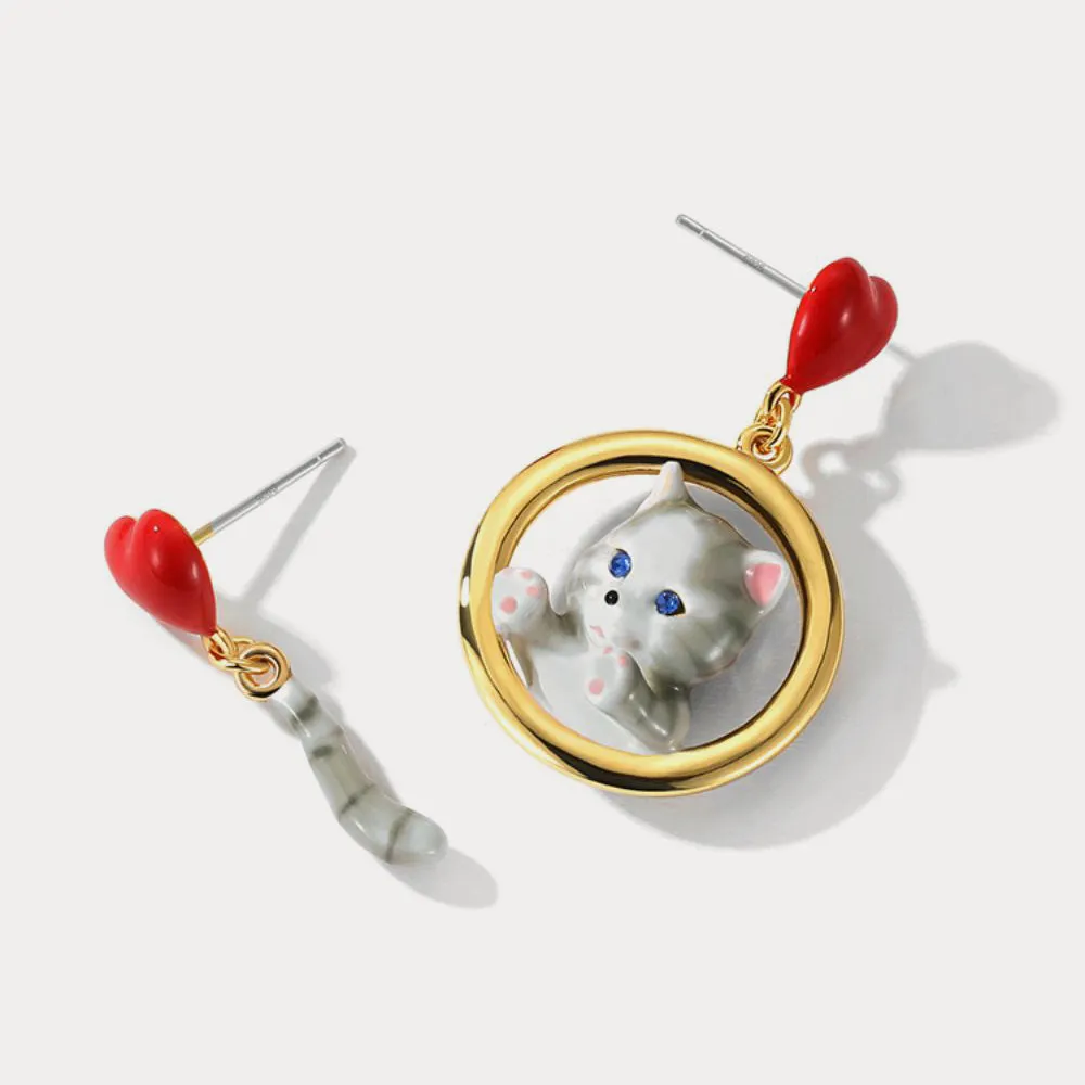 American Shorthair Cat Earrings sold by Selenichast product image thumbnail 2