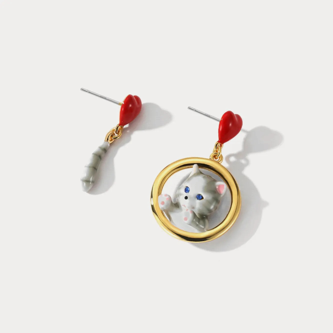 American Shorthair Cat Earrings sold by Selenichast product image thumbnail 3