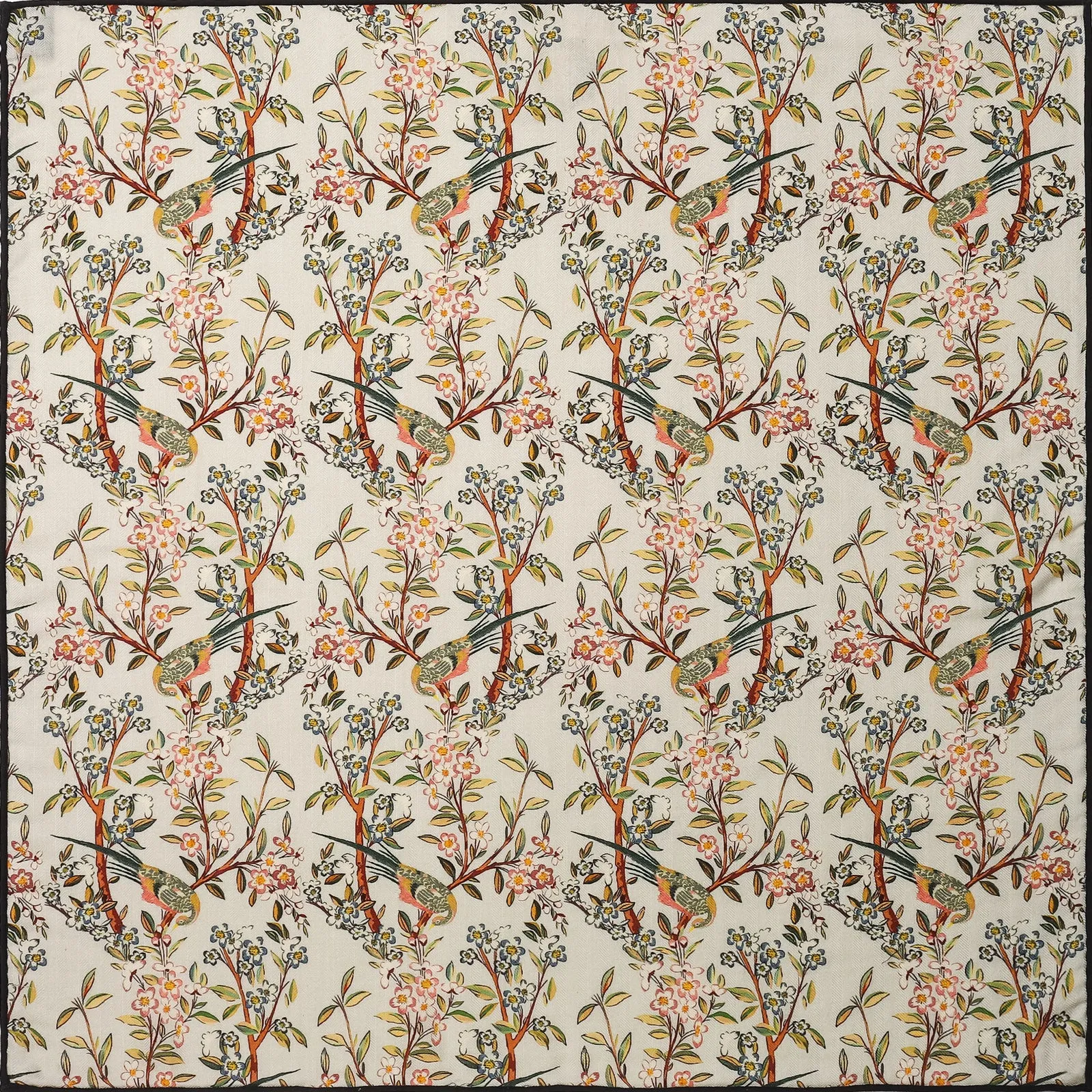 Parrot & Flower Pattern Cashmere Scarf sold by Selenichast