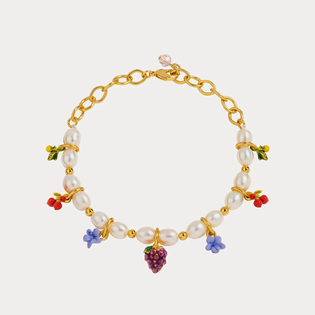 Grape Pearl Bracelet sold by Selenichast