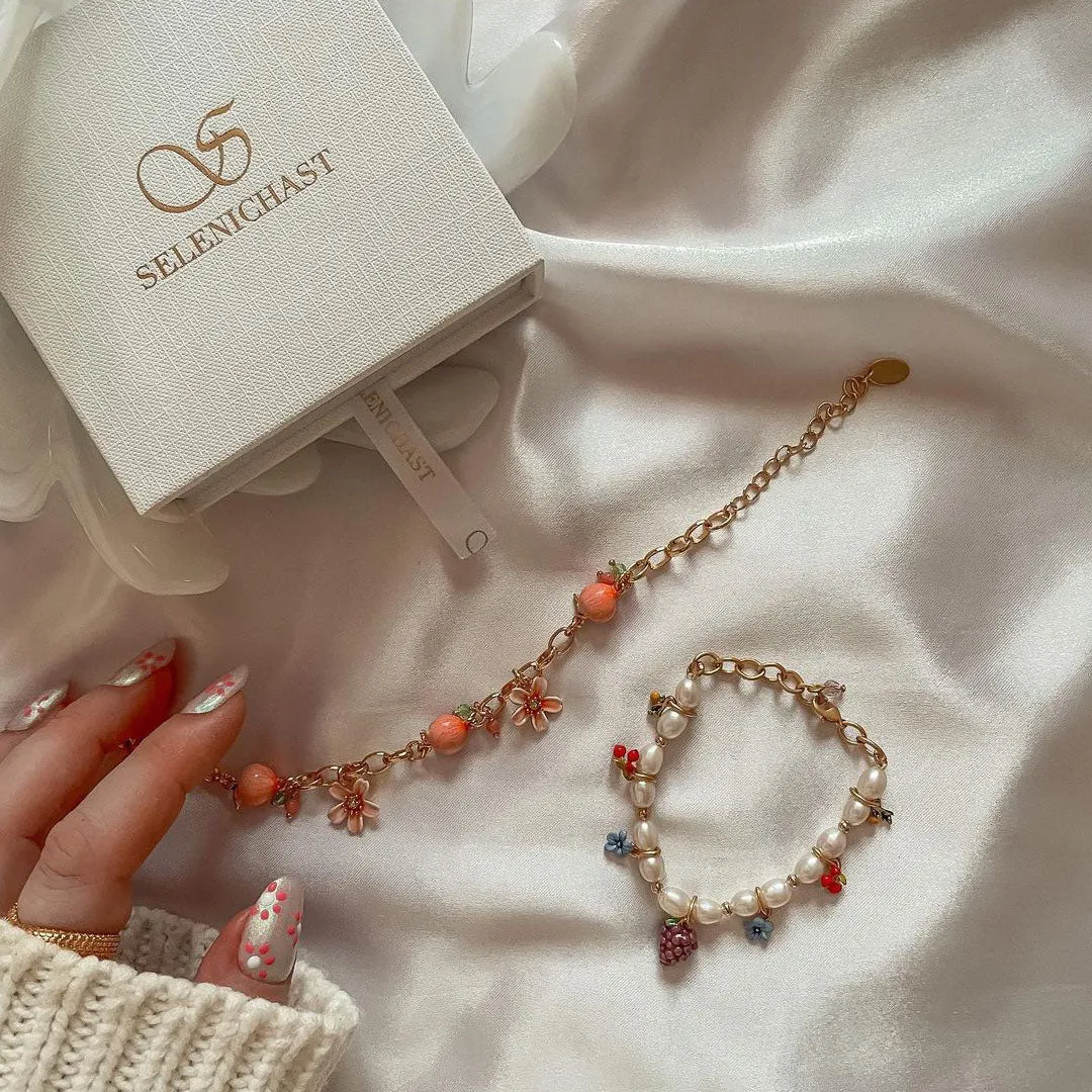 Grape Pearl Bracelet sold by Selenichast product image thumbnail 4