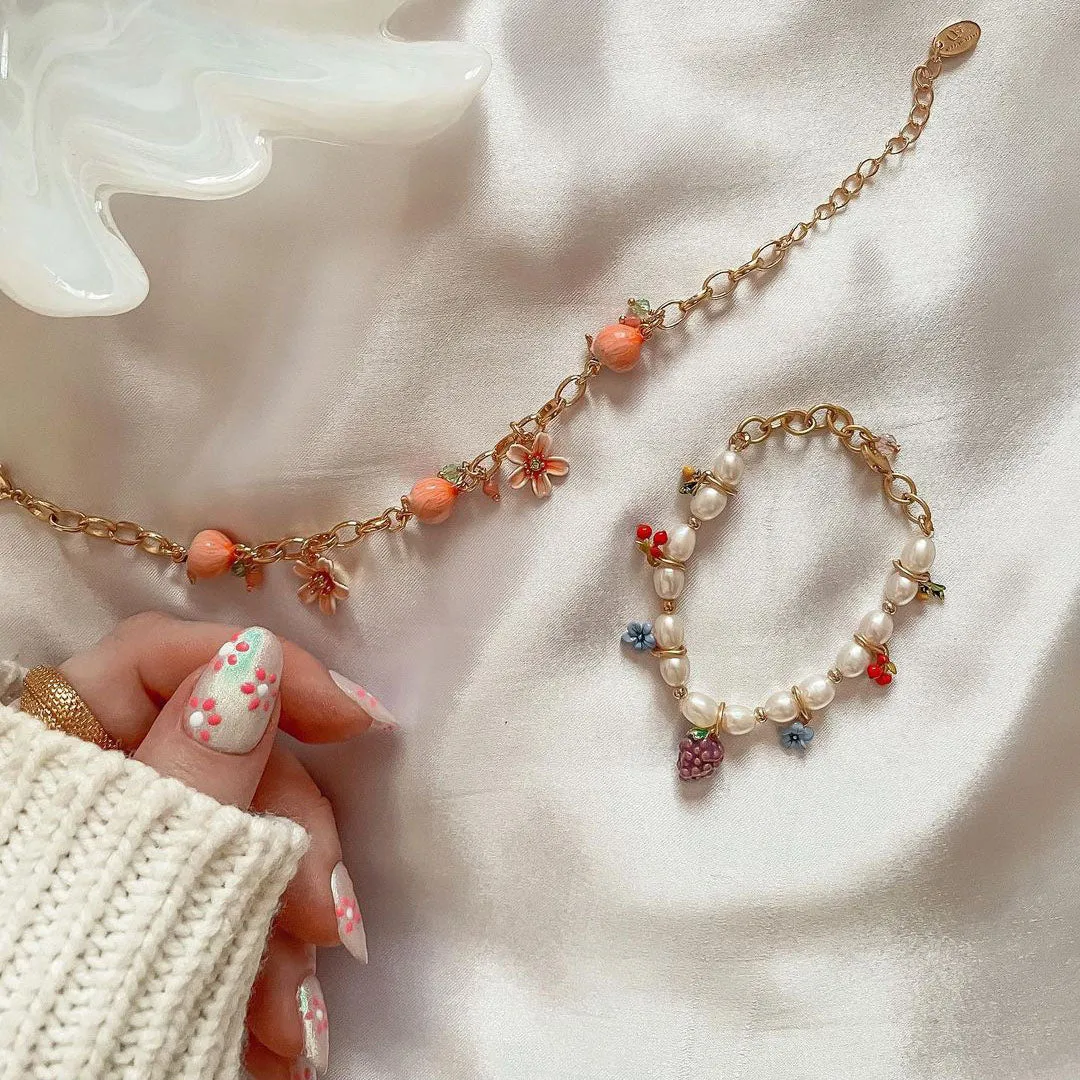 Grape Pearl Bracelet sold by Selenichast product image thumbnail 5