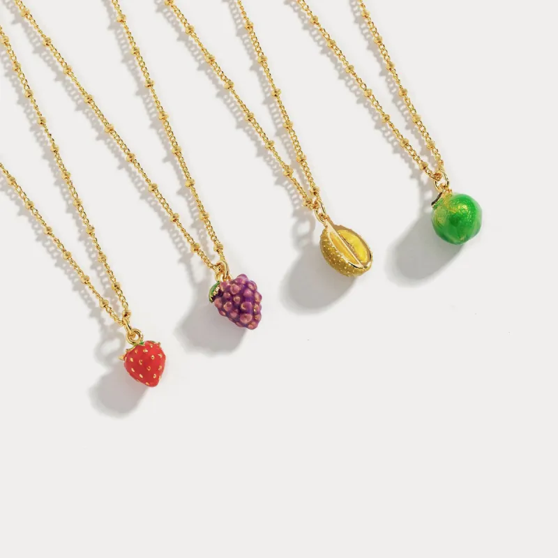 Fruit Enamel Necklace sold by Selenichast