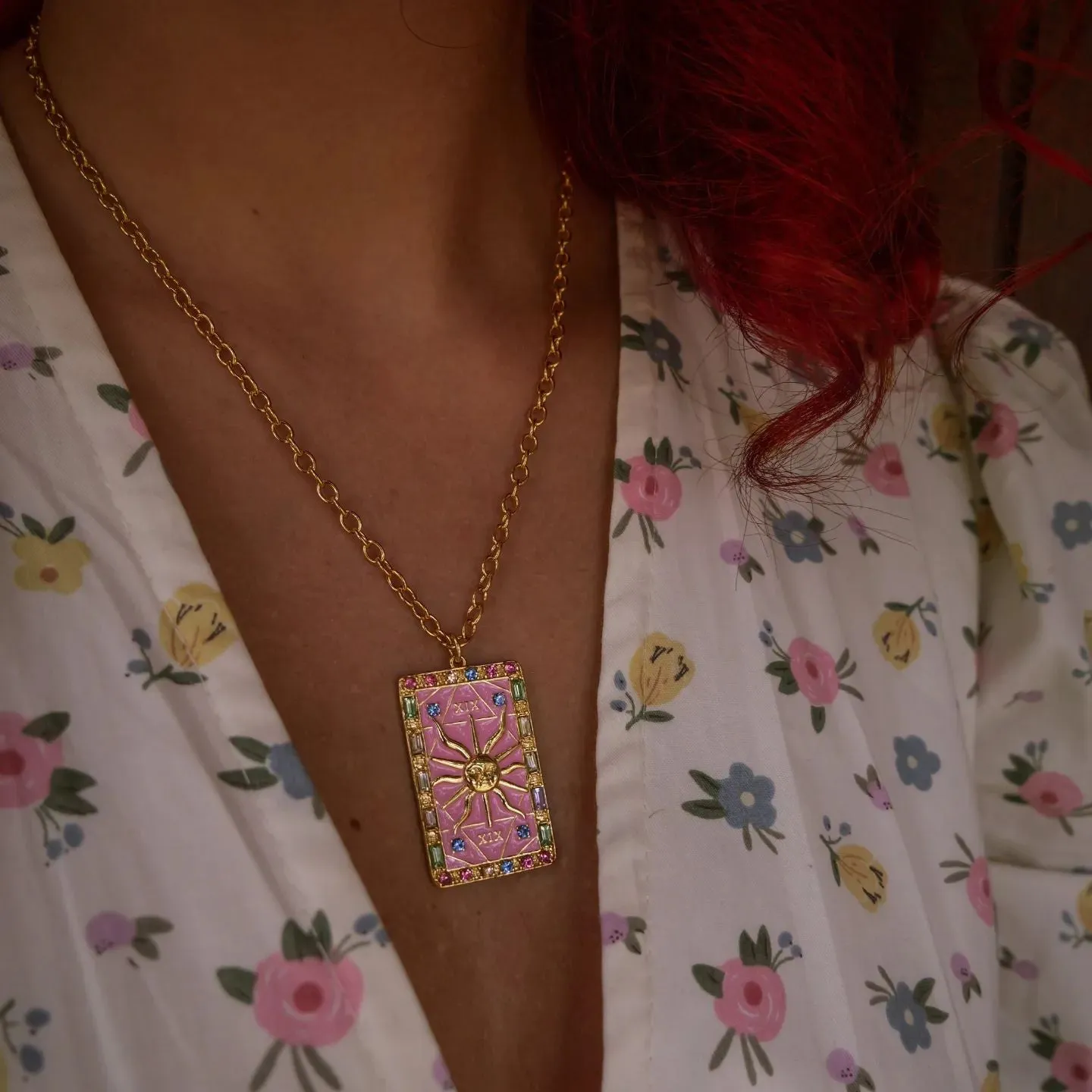 The Sun Tarot Necklace sold by Selenichast product image thumbnail 2