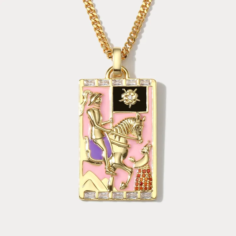 Death Tarot Card Necklace sold by Selenichast
