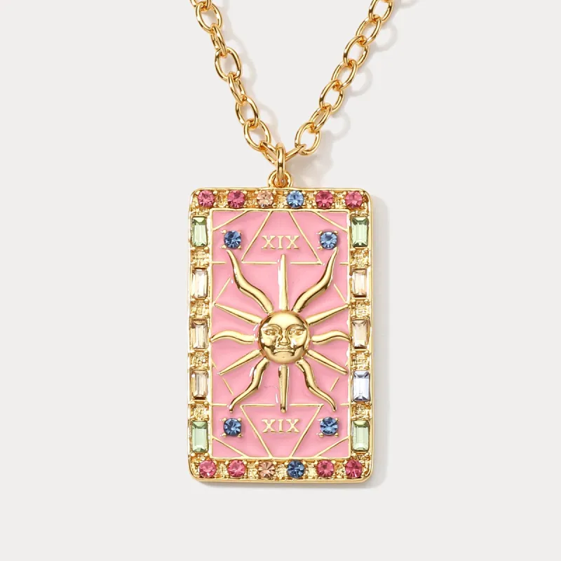 The Sun Tarot Necklace sold by Selenichast