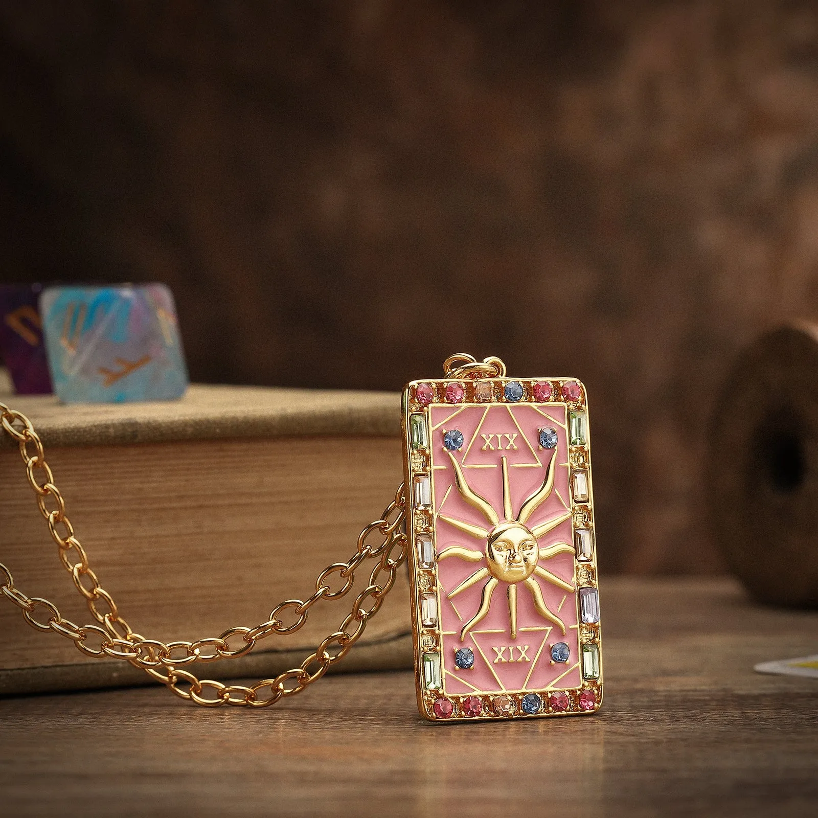 The Sun Tarot Necklace sold by Selenichast product image thumbnail 5