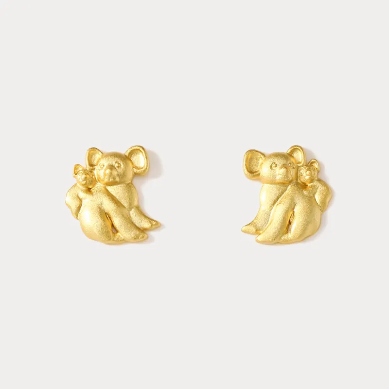 Fluffy Koala Earrings sold by Selenichast