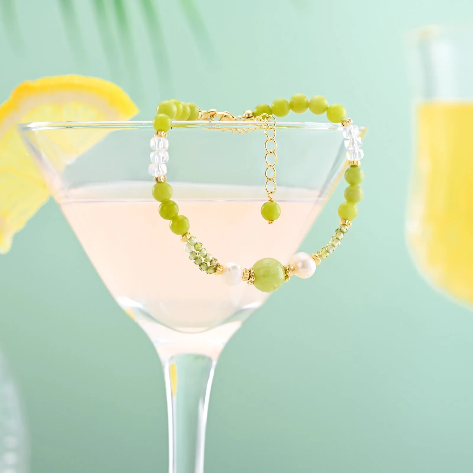 Green Grape Beaded Bracelet sold by Selenichast product image thumbnail 2