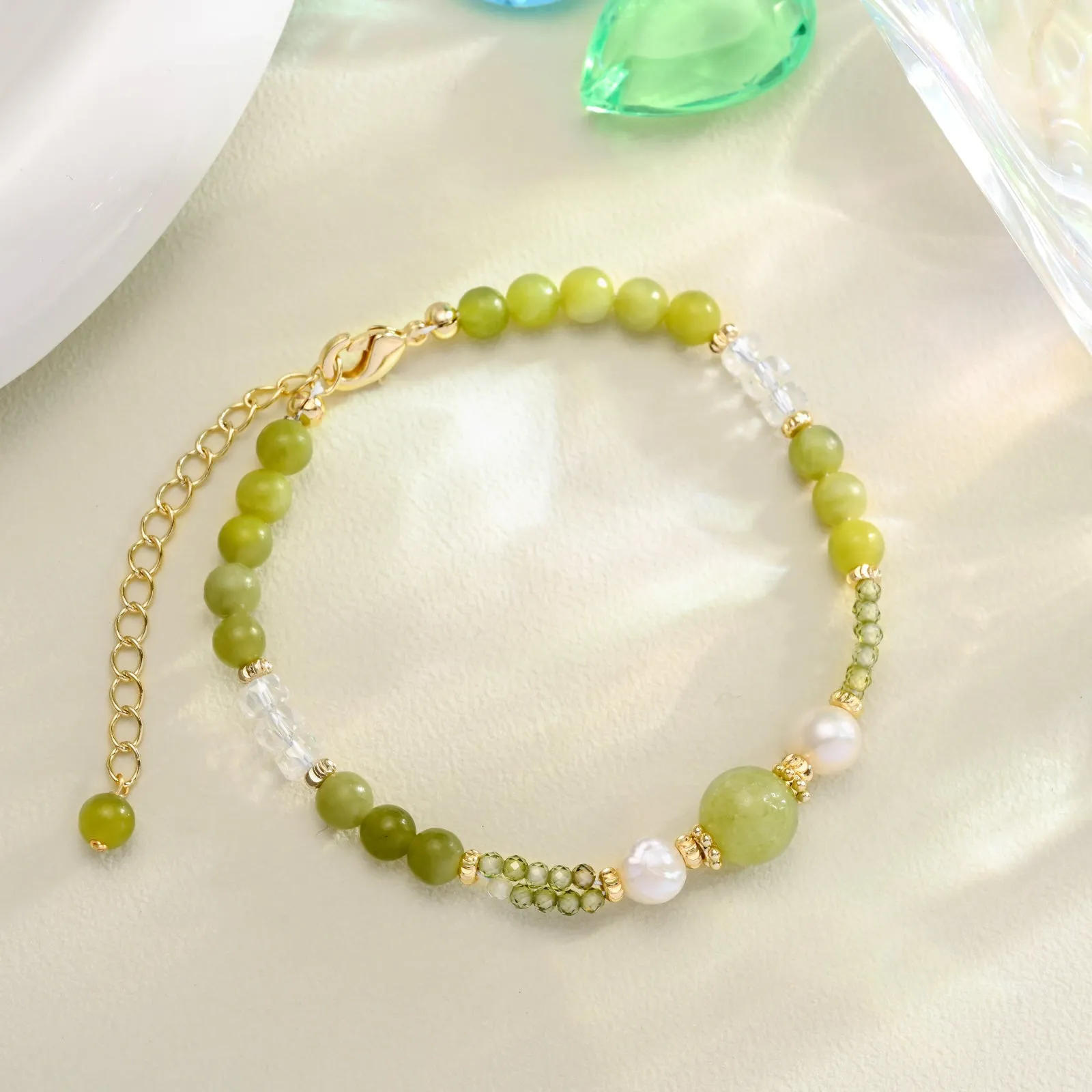 Green Grape Beaded Bracelet sold by Selenichast product image thumbnail 3