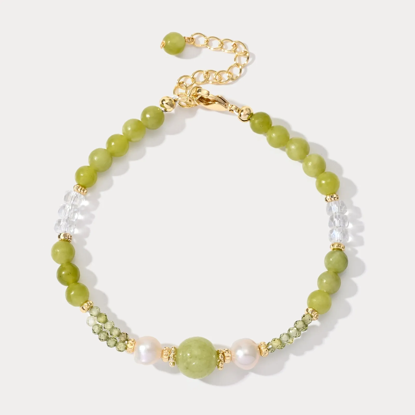 Green Grape Beaded Bracelet sold by Selenichast