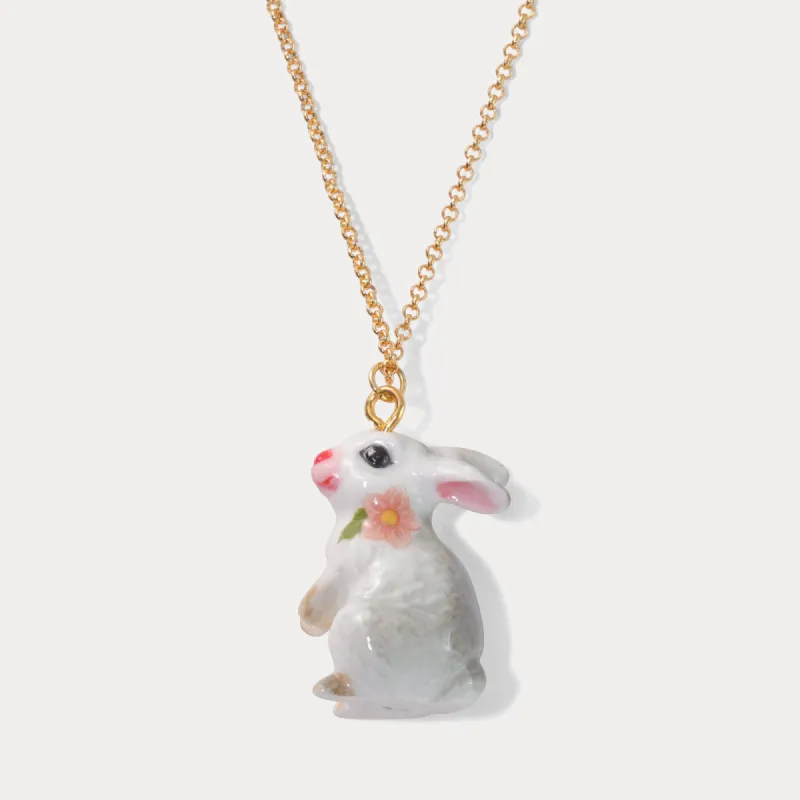 Rabbit Pendant Necklace sold by Selenichast
