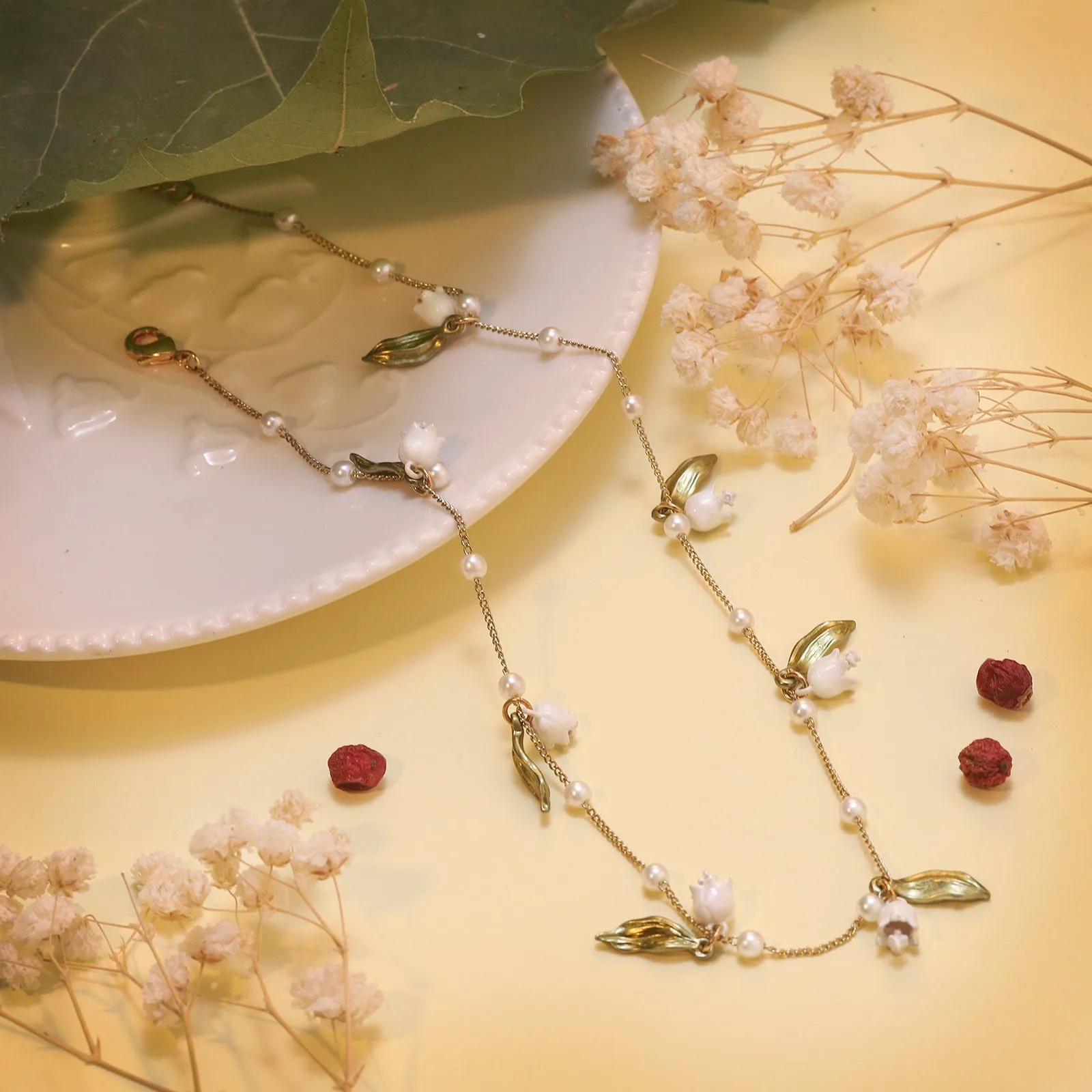 Lily Of The Valley Necklace sold by Selenichast product image thumbnail 2