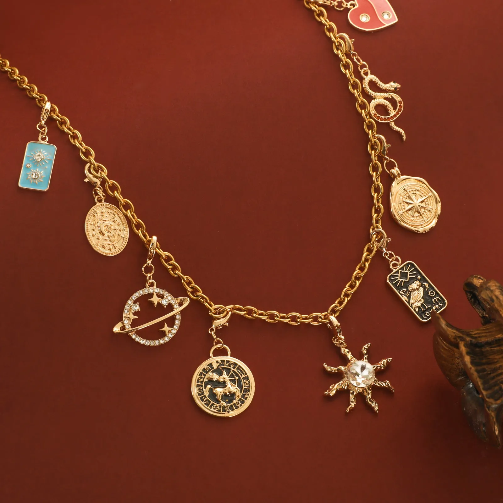 Astrology Charm Necklace sold by Selenichast product image thumbnail 3