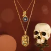 Evil Eye Layered Necklace sold by Selenichast