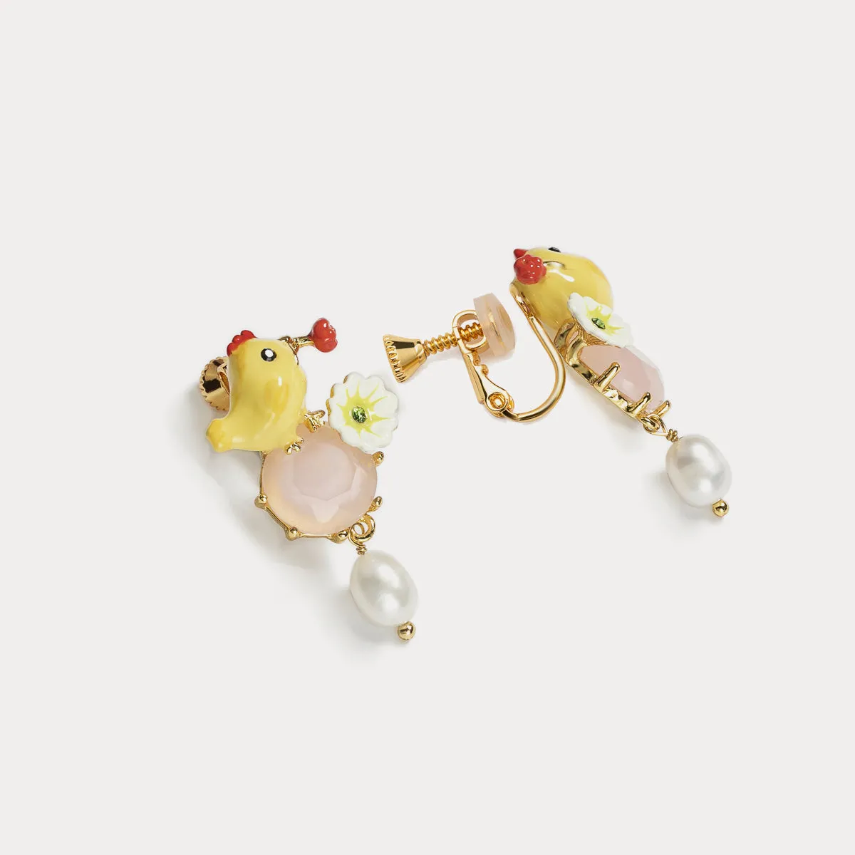 Little Chick Gemstone Earrings sold by Selenichast product image thumbnail 4