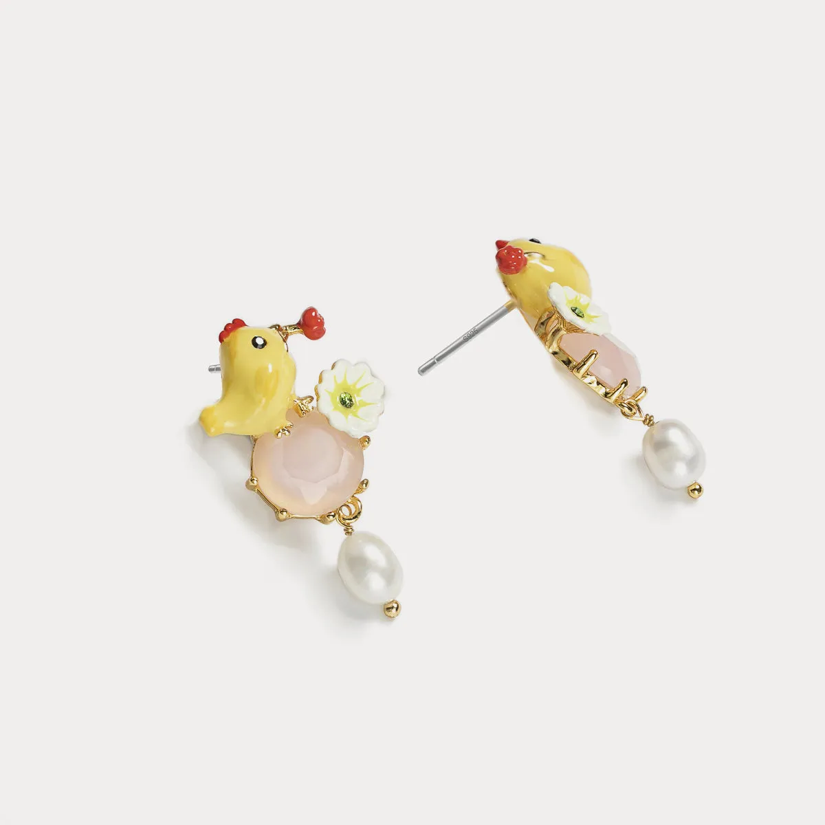 Little Chick Gemstone Earrings sold by Selenichast product image thumbnail 5