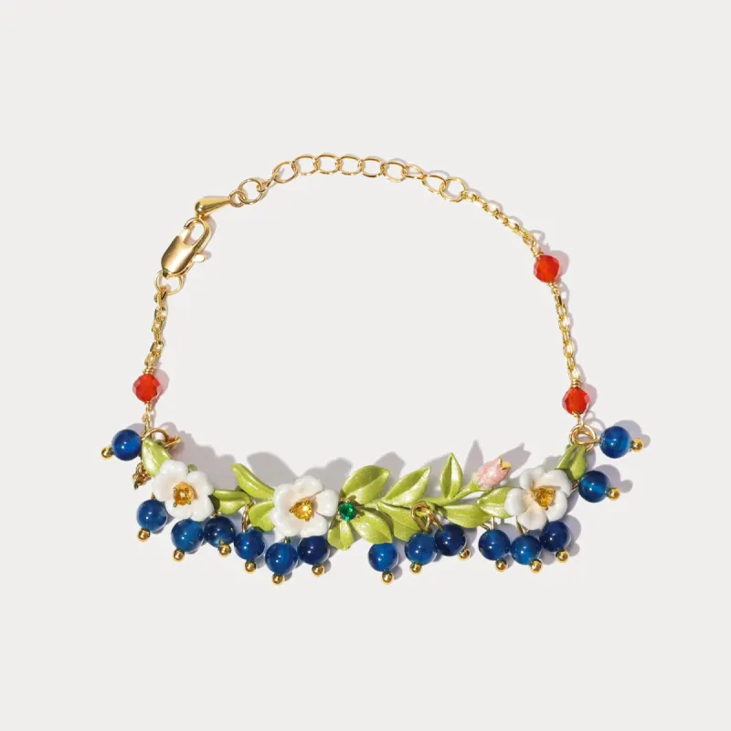Blueberry Flower Bracelet sold by Selenichast