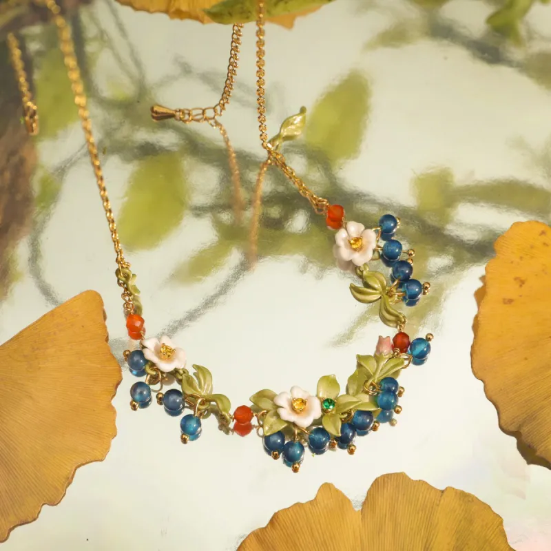 Blueberry Flower Necklace sold by Selenichast
