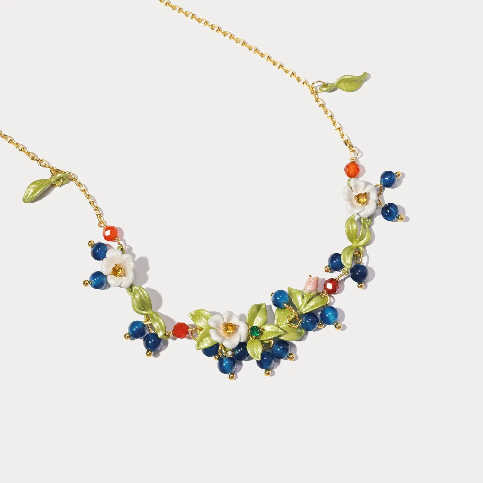 Blueberry Flower Necklace sold by Selenichast product image thumbnail 5