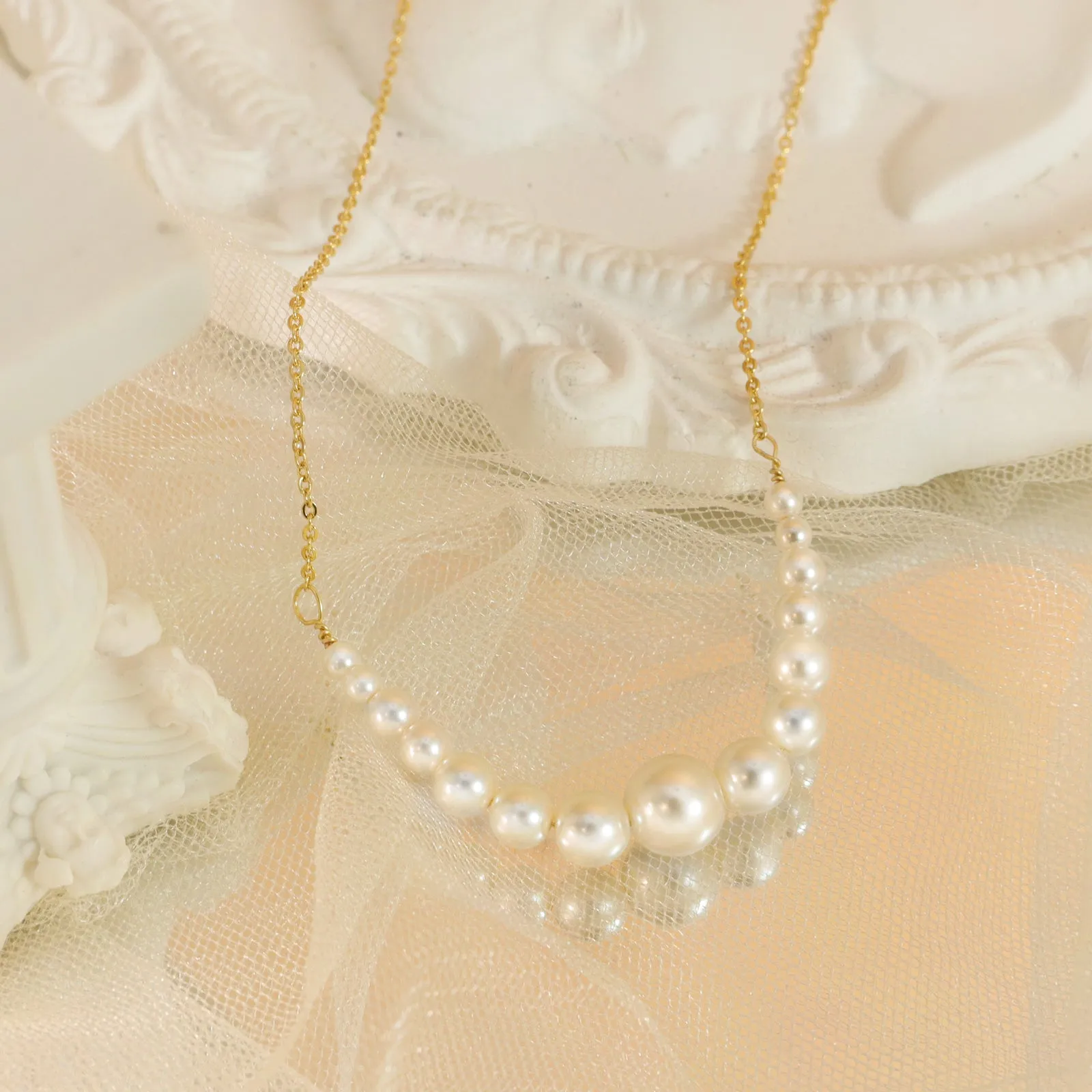 Pearl Smile Necklace sold by Selenichast product image thumbnail 2