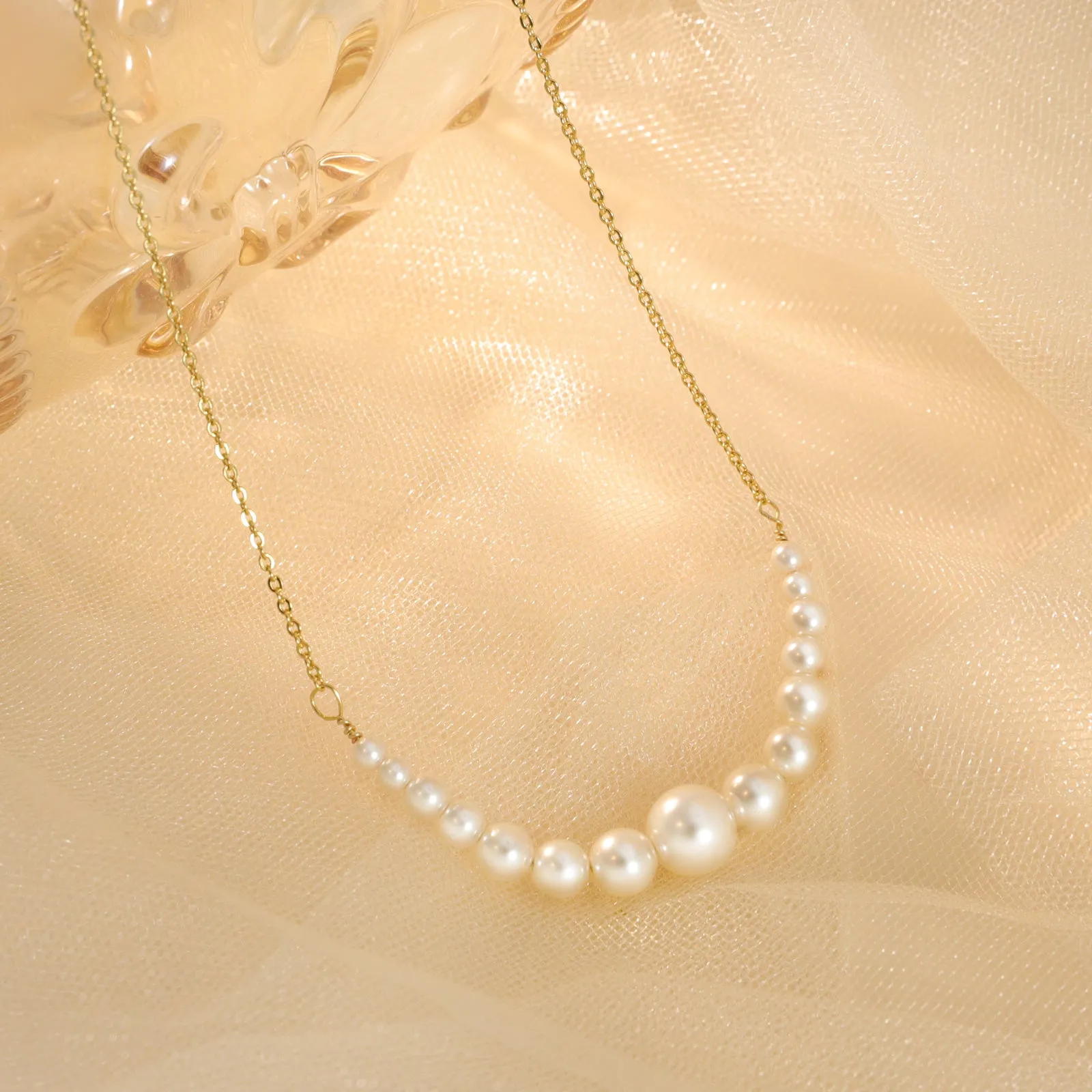 Pearl Smile Necklace sold by Selenichast product image thumbnail 3