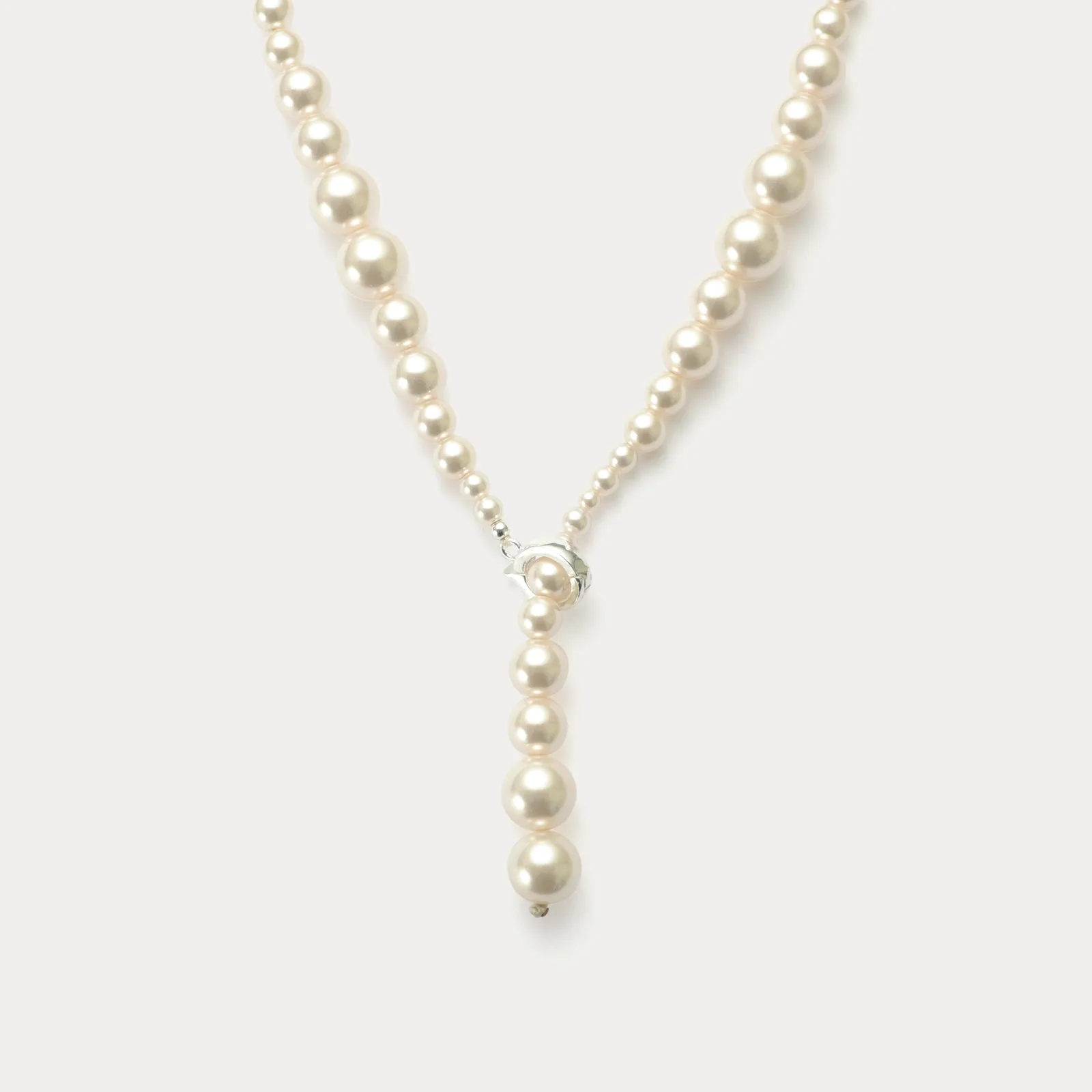 Pearl Lariat Necklace sold by Selenichast
