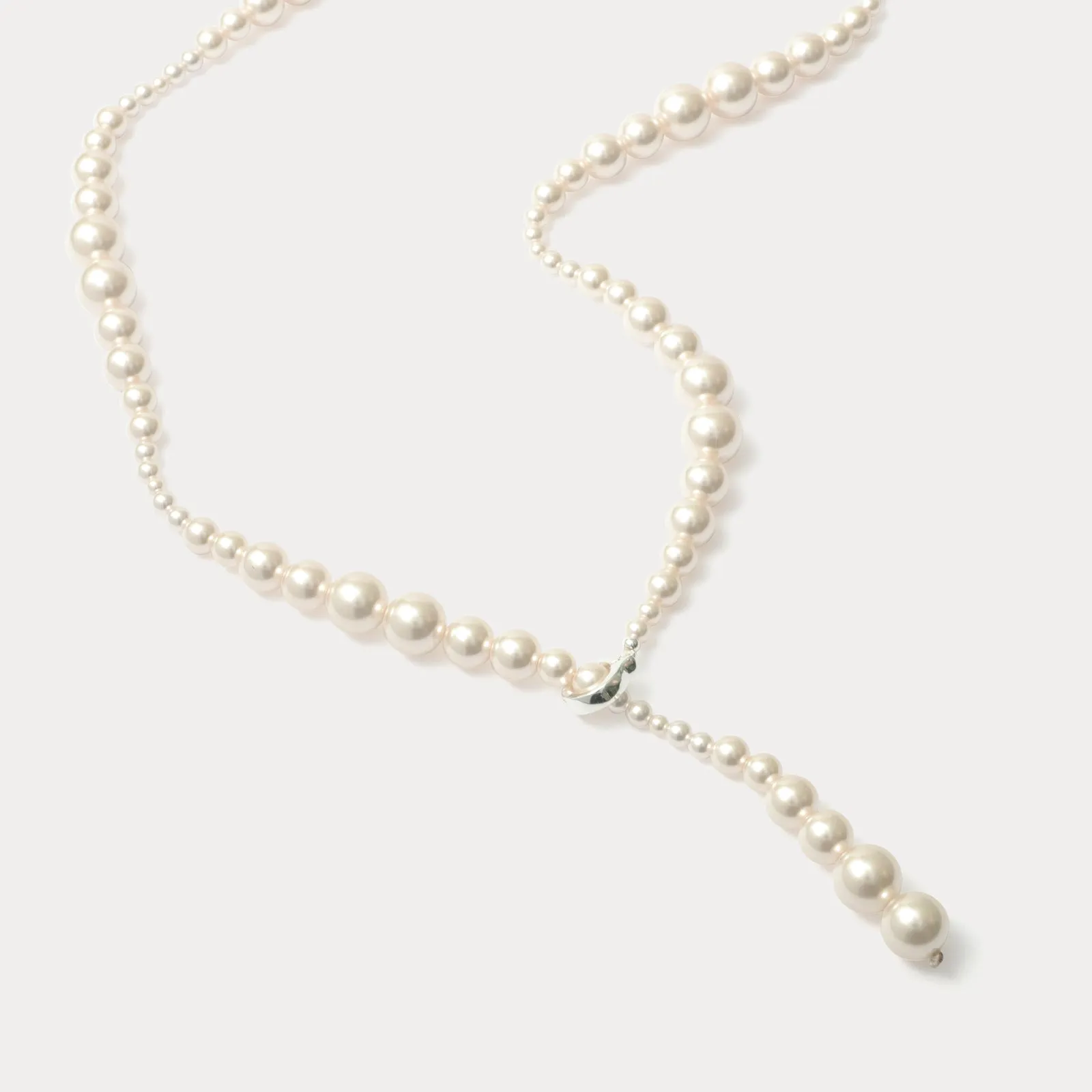 Pearl Lariat Necklace sold by Selenichast product image thumbnail 4